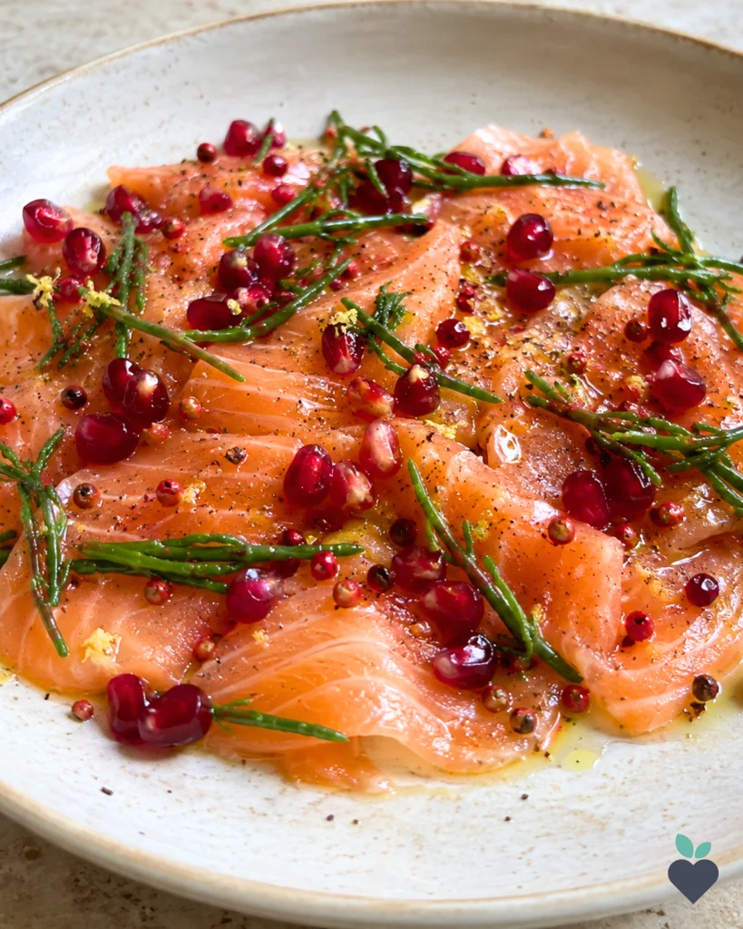 Salmone marinato con salicornia e melograno: una ricetta fresca e gustosa - ricetta nutrizionista - Liliana Stabile